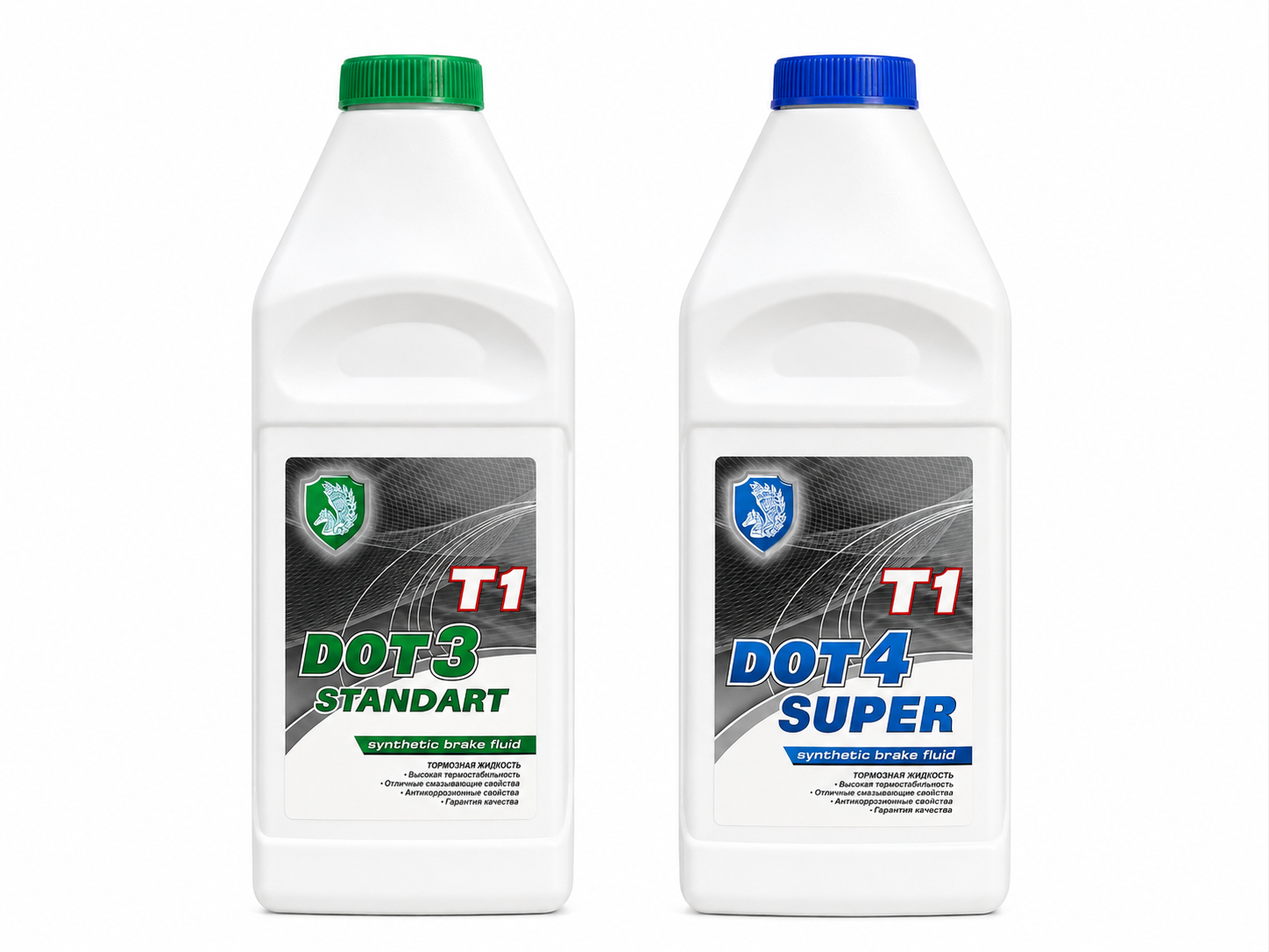 Тормозные жидкости DOT-3 и DOT-4 Т1
